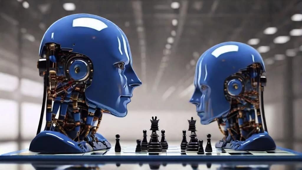Elon Musk predice que el ajedrez estará resuelto en diez años. ¿Es posible? IA ajedrez Leonardo Diffusion XL jpeg Imagen generada por ordenador, con el programa de IA Leonardo