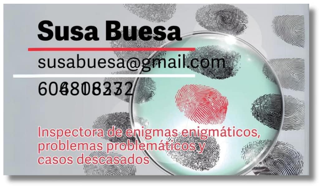 Un respiro para todo el equipo tarjeta susa buesa scaled Inspectora Susa Buesa