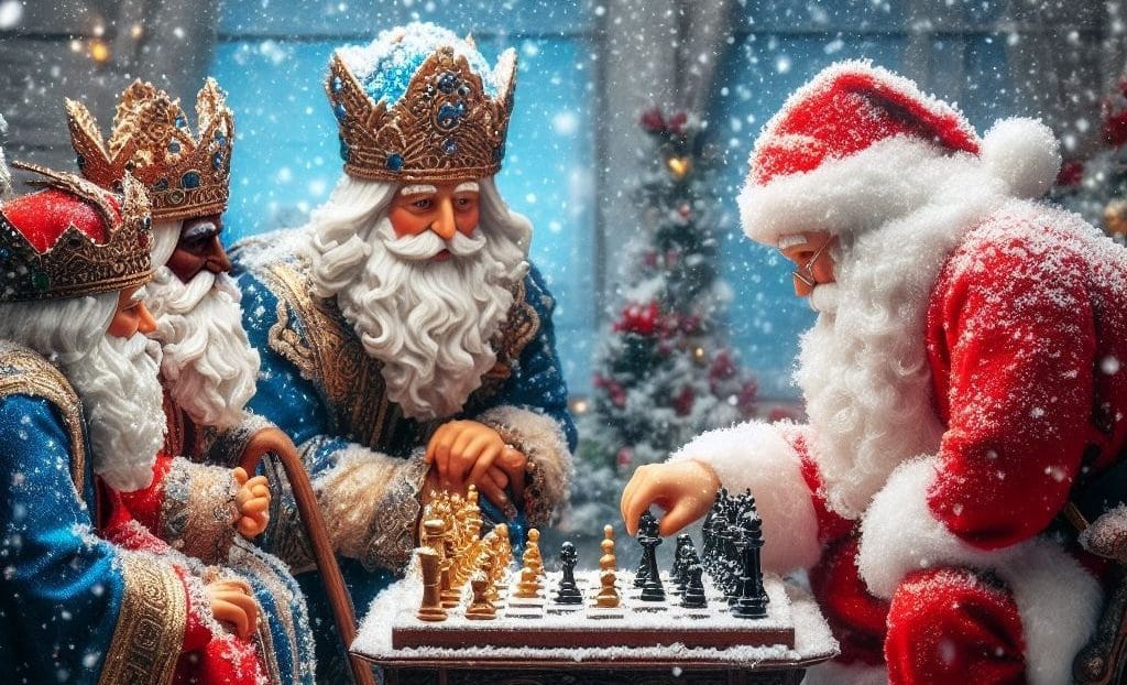 ¡Feliz Navidad a todos! reyes magos papa noel e1703425541497 Feliz Navidad