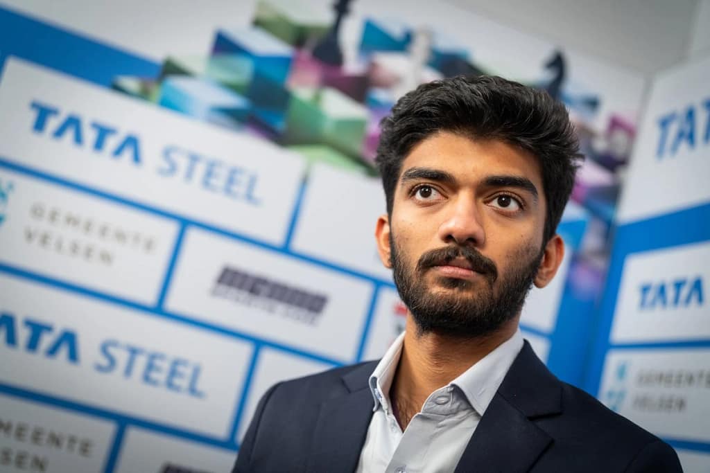 Cara y cruz para Gukesh gukesh tata ootes Gukesh, un campeón en apuros. Foto: Lennart Ootes / Tata Steel Chess