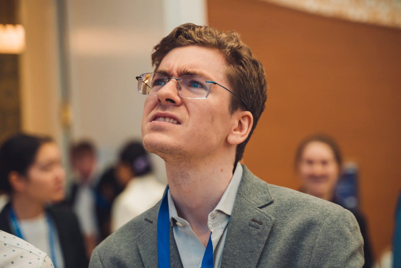 Antón y Chiagaev aguantan en la estela de Carlsen IMG 1680 David Antón, en el Mundial de Rápidas. Foto: Anastasia Korolkova / FIDE