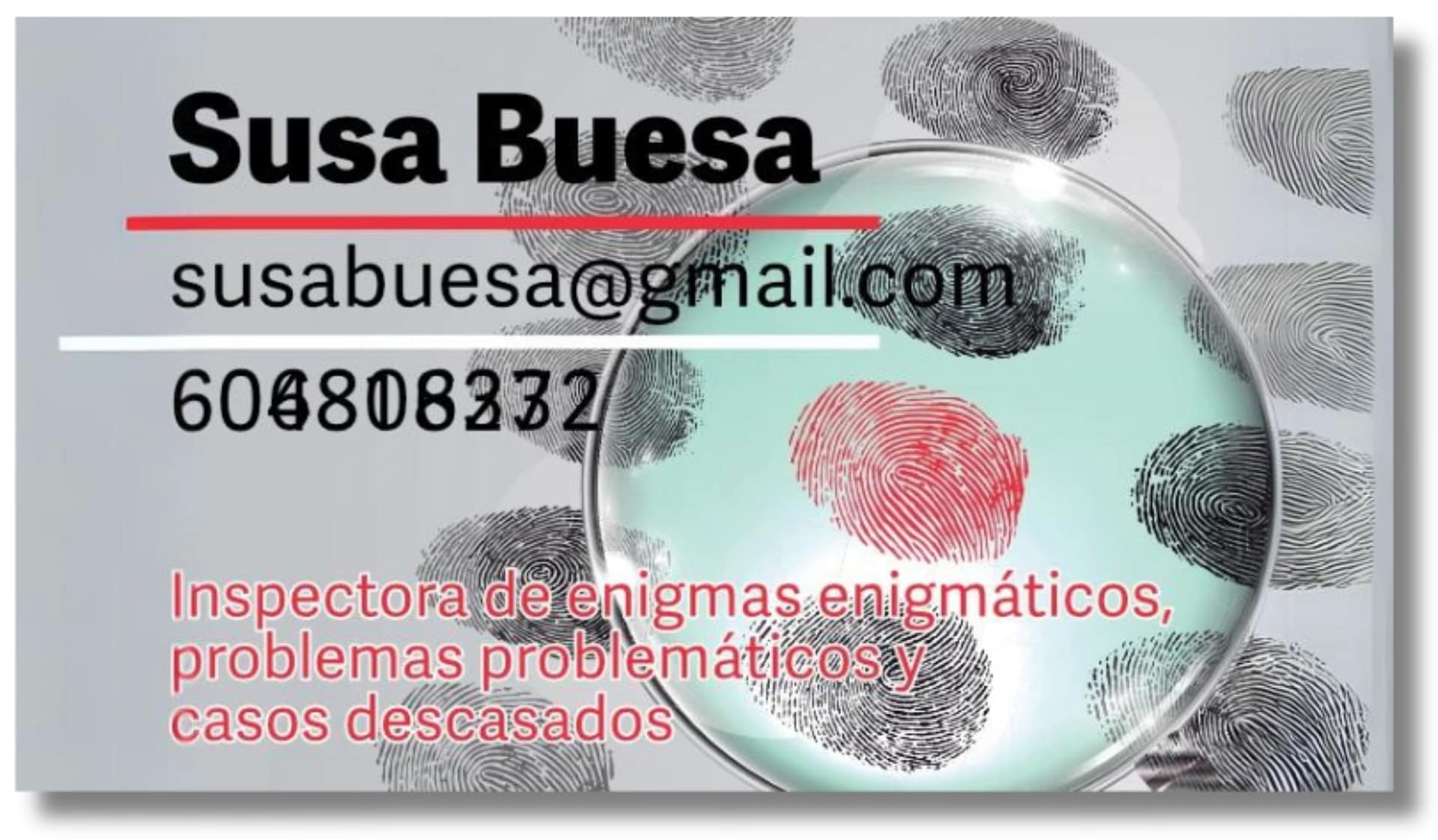 Un respiro para todo el equipo tarjeta susa buesa scaled Inspectora Susa Buesa