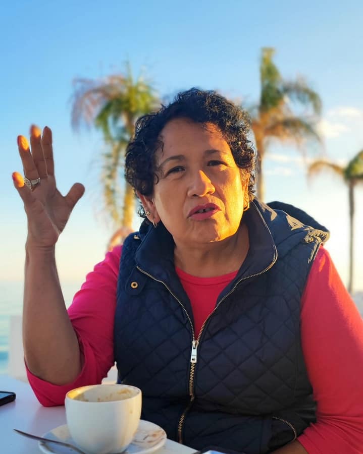 Patricia Claros, la mujer que ama a los ajedrecistas patricia claros cafe fmb Patricia Claros, en un momento de la entrevista. Foto: FMB